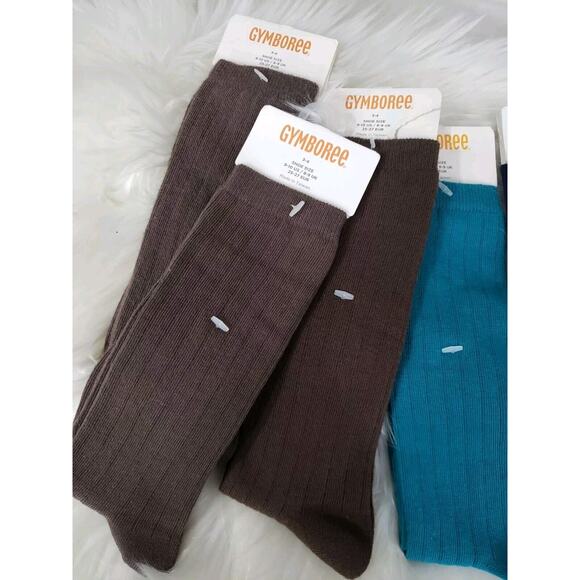 NEW‎ LOT 5 Solid Gymboree Girls sz 3-4 " Knee High Socks Shoe Shoe Size 9-10 - Picture 4 of 5